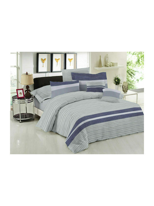 Le Blanc Sheet Sets Queen 240x270cm. Brooklyn Ice 4pcs