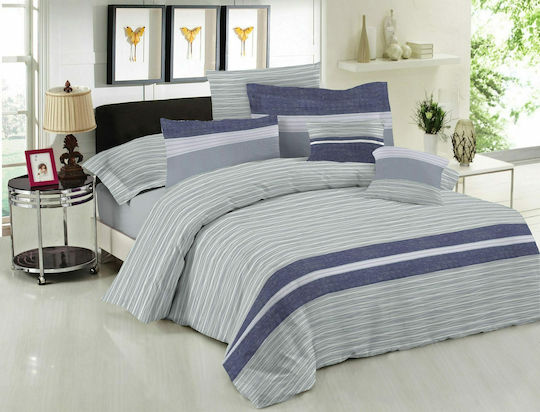 Le Blanc Brooklyn Σετ Σεντόνια Υπέρδιπλα 240x270εκ. Ice (4τμχ)