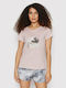 4F Damen Sport T-Shirt Rosa