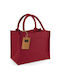 Westford Mill W412 Υφασμάτινη Τσάντα για Ψώνια σε Κόκκινο χρώμα