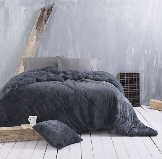 Rythmos Комбинирано одеяло Единично 160x220бр Alvaro Сив 710 г/м²Gsm