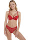 Women's Brazil with Lace Red