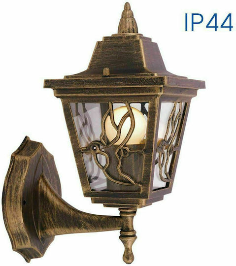 Vivalux Lyon Стенно Външно Фенерче E27 IP44 19.5x13.5x28εκ.