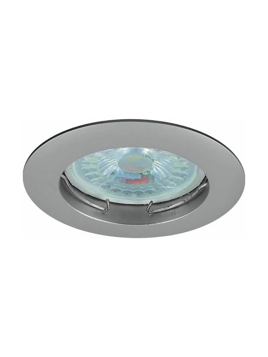 Vivalux Round Metallic Recessed Spot Silver