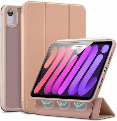 ESR Rebound Hybrid Flip Cover Δερματίνης / Πλαστικό Frosted Rose Gold (iPad mini 2021)