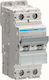 Hager Automatic Circuit Breaker 3A Double-pole AC NCN203A