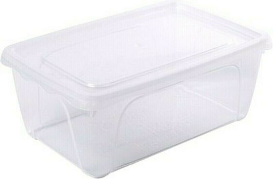 Hega Hogar Kunststoff Aufbewahrungsbox mit Deckel Transparent 18x12x12cm 1Stück