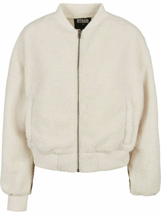 Kurz Damen Bomberjacke Beige