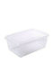 Hega Hogar Plastic Storage Box with Lid Transparent 24x19.5x4.5cm