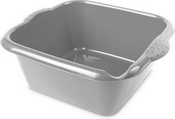 Hega Hogar Basin Square 42x39x17cm. Capacity 15lt Gray