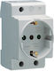 Hager Socket Panel Push Button Socket Switch 25...