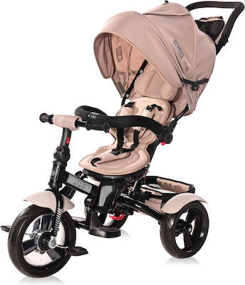 Lorelli Neo Eva Kids Tricycle Convertible, With Storage Basket, Sunshade & Push Handle for 1-3 Years Beige