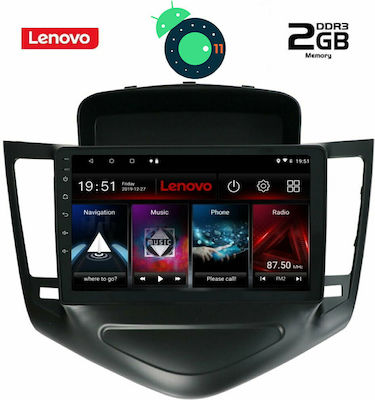 Lenovo Car Audio System for Audi A7 Chevrolet Cruze 2008-2012 with Clima (Bluetooth/USB/AUX/WiFi/GPS/Apple-Carplay/CD) with Touch Screen 9" DIQ_LVB_4076