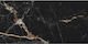 Karag Vience Πλακάκι Δαπέδου Εσωτερικού Χώρου Πορσελανάτο Γυαλιστερό 120x60cm Μαύρο