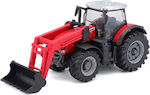 Bburago New Holland Tractor Massey Ferguson 8740S cu cupă pentru 3++ Ani