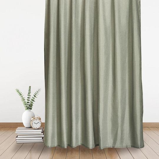Whitegg Curtain with Pencil Pleat Κ066 4 Sage 270x280cm