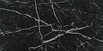 Karag Marmo Πλακάκι Δαπέδου / Τοίχου Εσωτερικού και Εξωτερικού Χώρου Πορσελανάτο Γυαλιστερό 120x60cm Black Gloria
