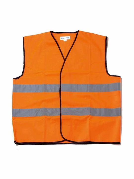 Safety Vest with Reflective Film Orange