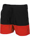 Men's Swimwear Shorts Μαύρο / Κόκκινο