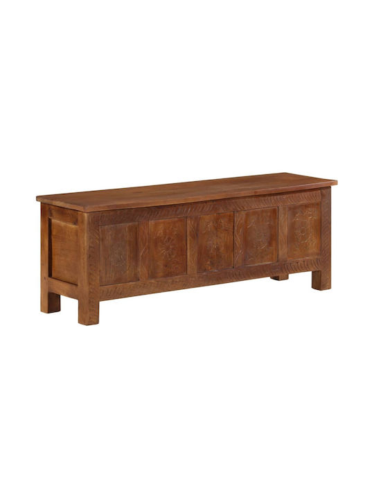 vidaXL Wooden Decorative Trunk Coffee 110x30x40cm