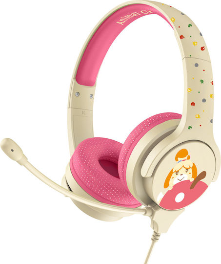 OTL Animal Crossing Isabelle On Ear Gaming Headset cu conexiune 3,5mm Negru