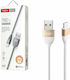 Tranyoo S3 USB 2.0 Cable USB-C male - USB-A Λευκό 1.2m