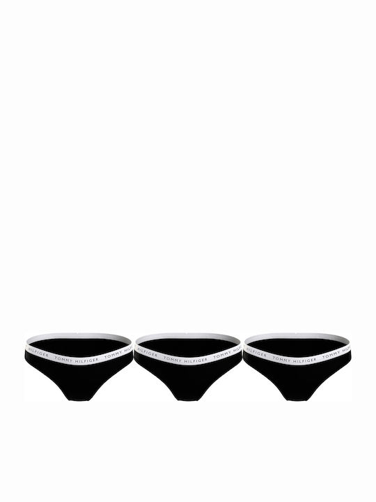 Tommy Hilfiger Damen-Slips 3er Pack Schwarz