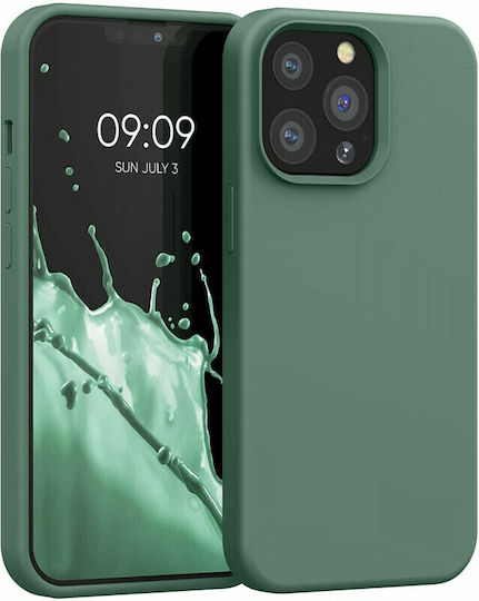 KWmobile Rubberized Back Cover Silicon Pădure verde (iPhone 13 Pro)