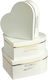 JK Home Decoration Paper Box for Gift White 26x11x11cm.
