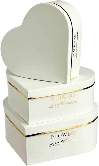 JK Home Decoration Paper Box for Gift White 26x11x11cm.