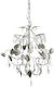 Inart Pendant Light Silver with Crystals for Socket E14, E.14 36x36x40cm