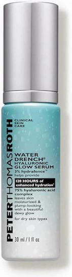 Peter Thomas Roth Roth Water Drench Hyaluronic Glow Serum Hidratare & Anti-Îmbătrânire Pentru Față cu Acid Hialuronic pentru Detoxifiere & Strălucire 30ml