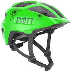 Scott Spunto Παιδικό Κράνος για Ποδήλατο Πόλης Πράσινο με Ενσωματωμένο Φωτάκι LED