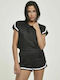 Urban Classics TB2839 Women's Crop Top Short Sleeve Black