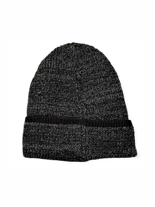 Verde Fleece Beanie Cap Black