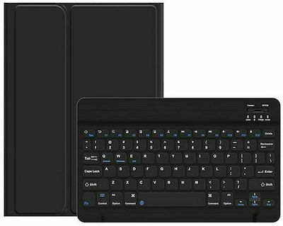 Usams Klappdeckel Synthetisches Leder mit Tastatur Englisch US Schwarz (iPad Pro 2021 11") IP011YRXX01