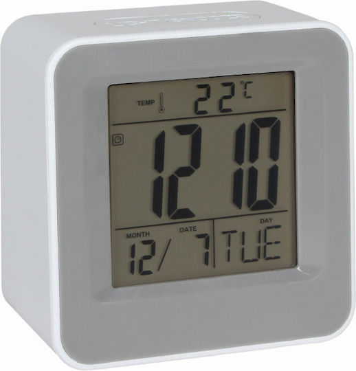 Keskor Ceas De Masă Digital Din Plastic Cu Ceas Deșteptător Alb 84402-4