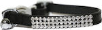 Rosewood Diamante Cat Collar Black 24cm