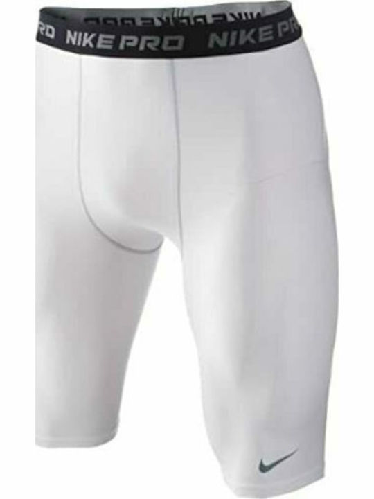 Nike Pro Core Ανδρικό Αθλητικό Κολάν Compression Κοντό Λευκό