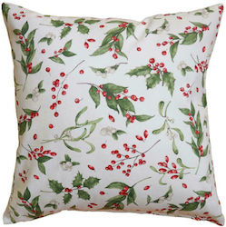 Sette Colori Holly Christmas Decorative Square Pillow Case Multicolour 45x45cm