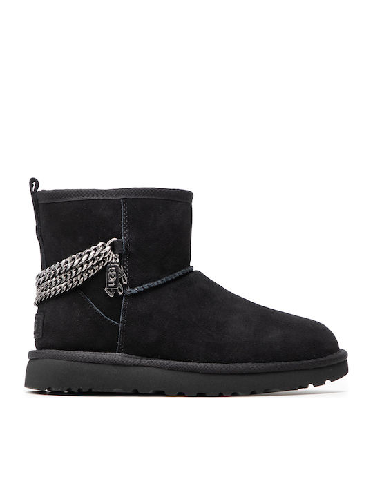 UGG Classic Mini Chains Μποτάκια Μαύρα