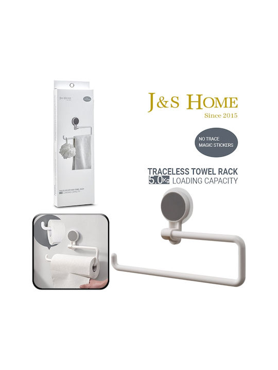 J&S Home Link de Baie Simplu cu ventuză de aspirație Argint