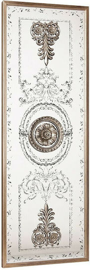 Espiel Oglindă de Perete Cu steme în relief De Corp Întreg cu Aur Ramă din Plastic 125x45cm 1buc