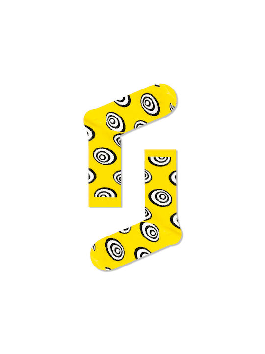 Blanc Socks Dartboard 3279 Unisex Κάλτσες με Σχέδια Κίτρινες