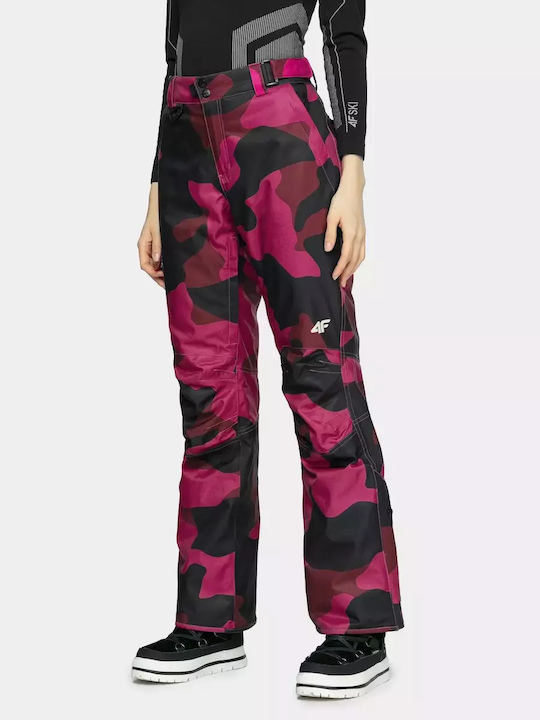 4F H4Z20-SPDS001-90A Γυναικείο Παντελόνι Σκι & Snowboard Ροζ