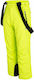 4F HJZ19-JSPMN001A-45S Kids Dungarees for Ski & Snowboard Yellow