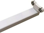 Lighting Batten with 2 Slots for Fluorescent Lamps 120cm