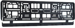 Einparts Рамка за автомобилен регистрационен номер Пластмасово 53 x 13cm Черен 1бр