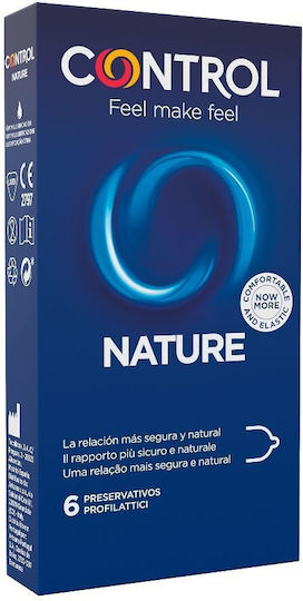 Control Feel Make Feel Προφυλακτικά Nature 6τμχ 54mm Natural