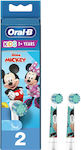 Oral-B Disney Mickey Mouse Ersatzköpfe für elektrische Zahnbürsten für 3+ Jahre 2Stück Mickey